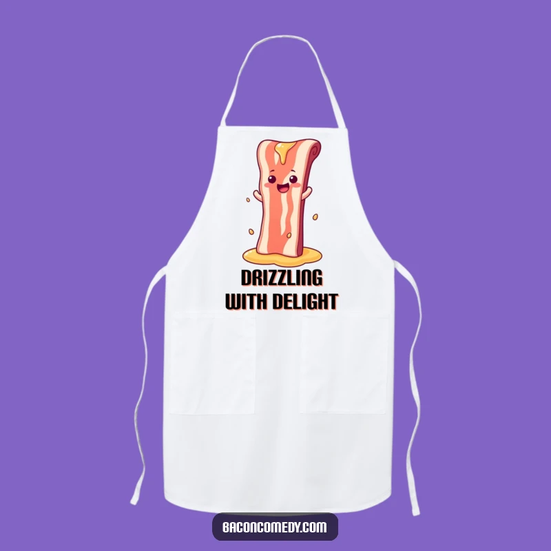 Funny Syrup Slide Bacon Apron - Sweet Kitchen Wear, Ideal Foodie Gift
