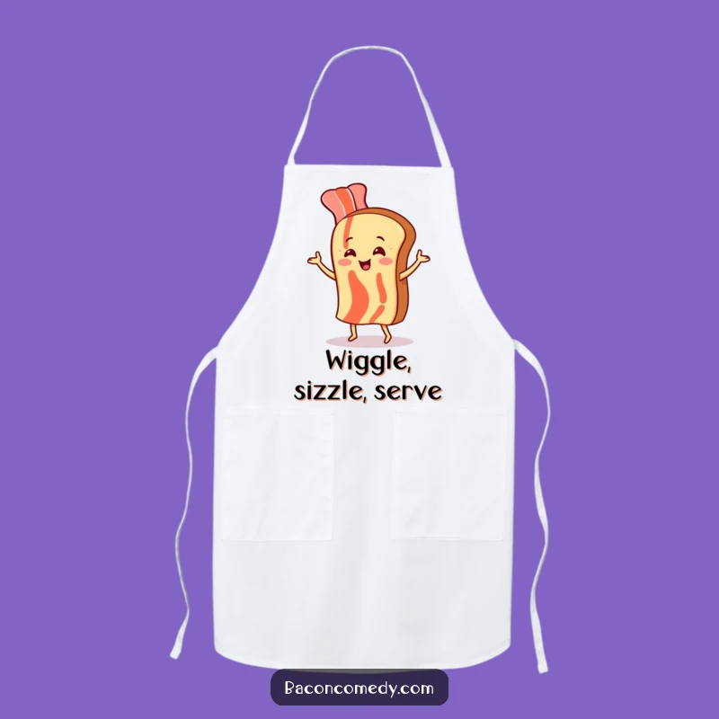 Funny Bacon Dancing Apron - Kitchen Humor & Whimsy, Ideal Chef Gift