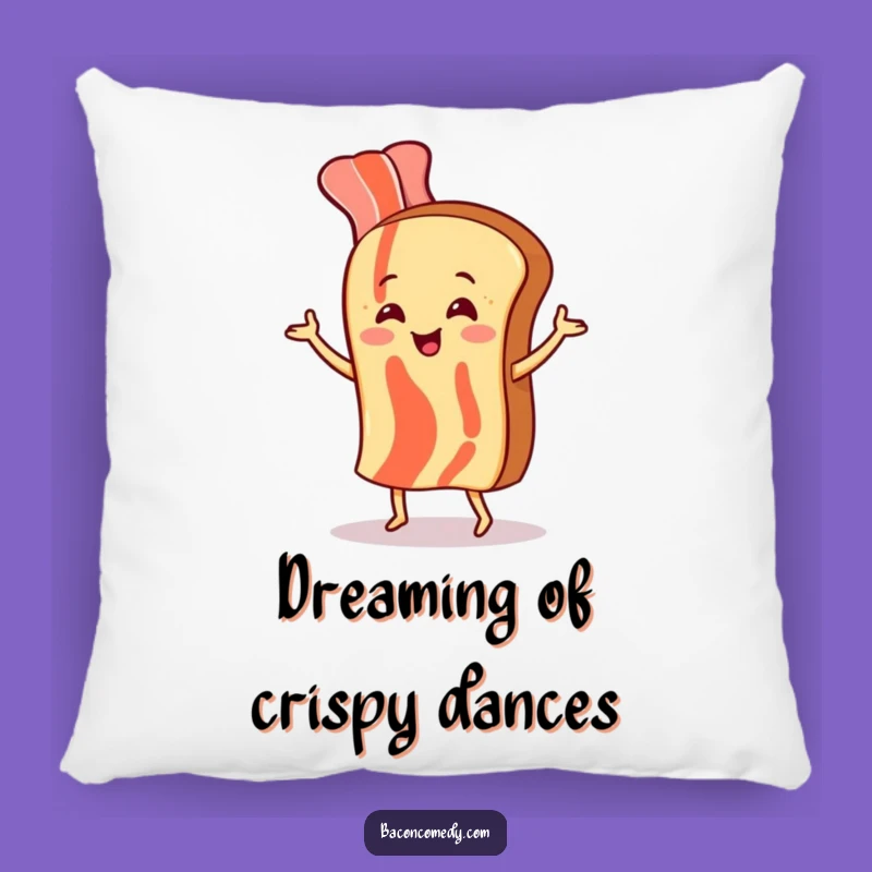 Funny Bacon Dancing Pillow - Comfy & Humorous Breakfast Accent, Perfect Gift