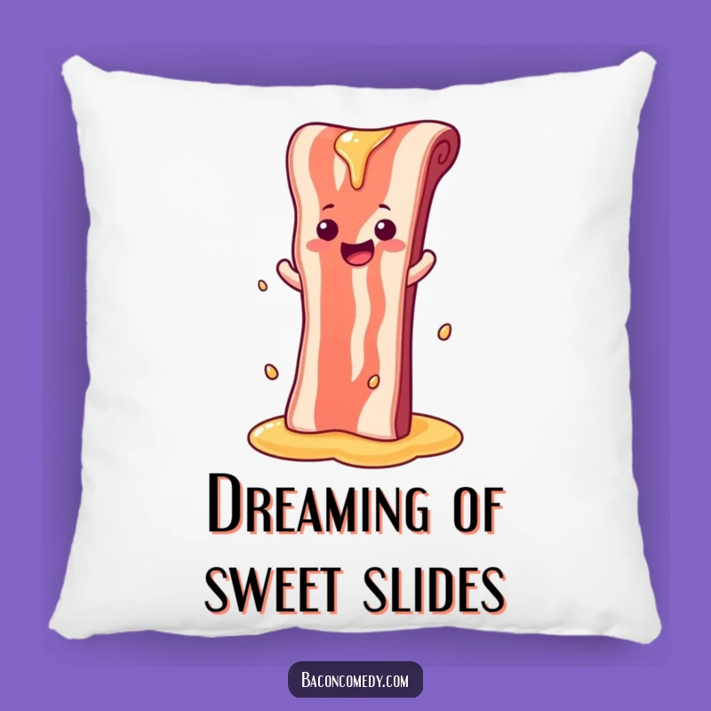 Funny Syrup Slide Bacon Pillow - Cozy Sweetness Decor, Perfect Humorous Gift