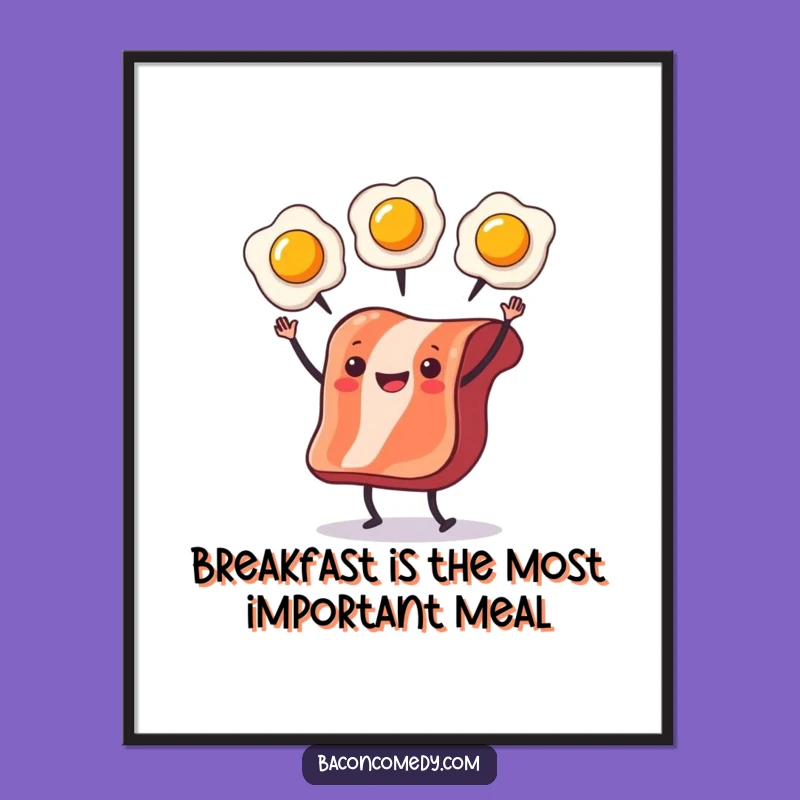 Free Printable Bacon Wall Art - Funny Downloadable Breakfast Art