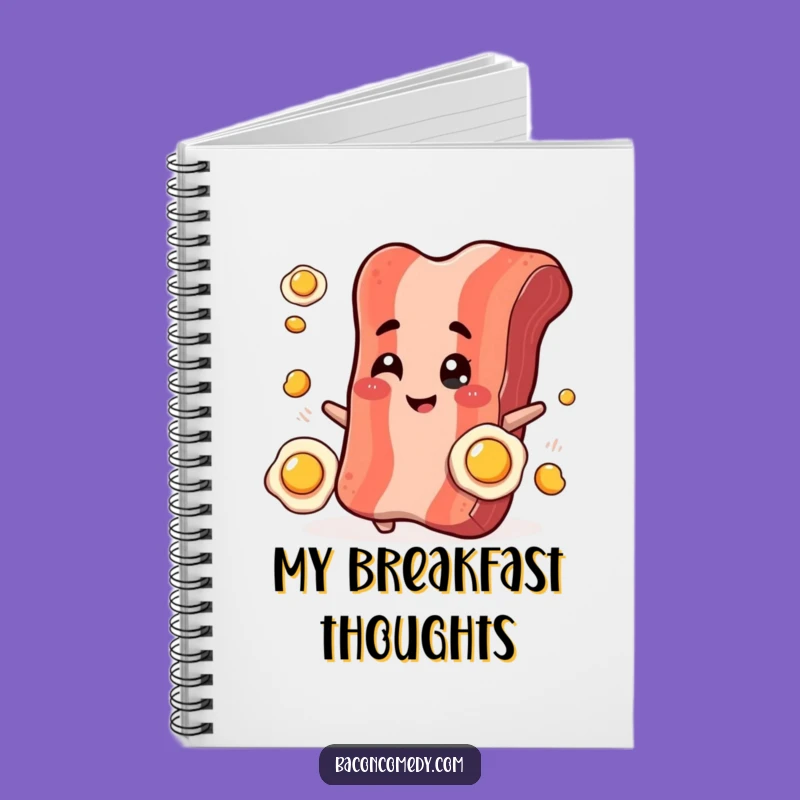Funny Bacon Juggling Notebook: Jot Down Recipes with Culinary Flair
