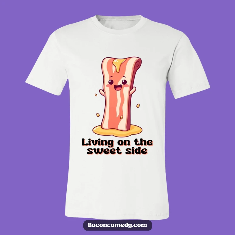 Funny Syrup Slide Bacon Tee - Sweet Ride Shirt, Hilarious Foodie Gift
