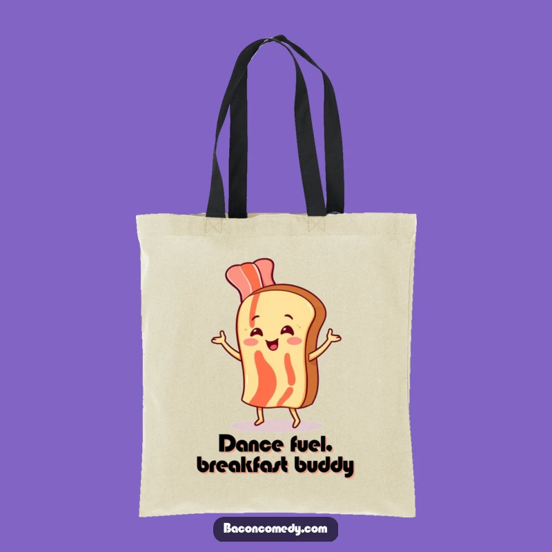 Funny Bacon Dancing Tote Bag - Chic & Humorous Breakfast Accessory, Ideal Gift